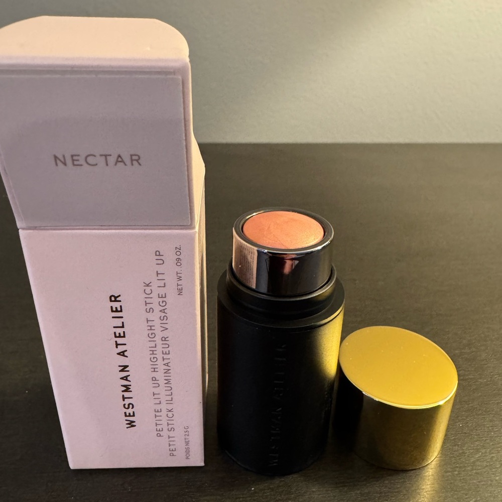 Westman Atelier Lit Up Highlight Stick Nectar 2.5 g .09 oz Travel Size NIB